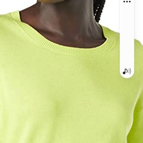 Amazon essential lime green sweater NWT Size S - Picture 5 of 10